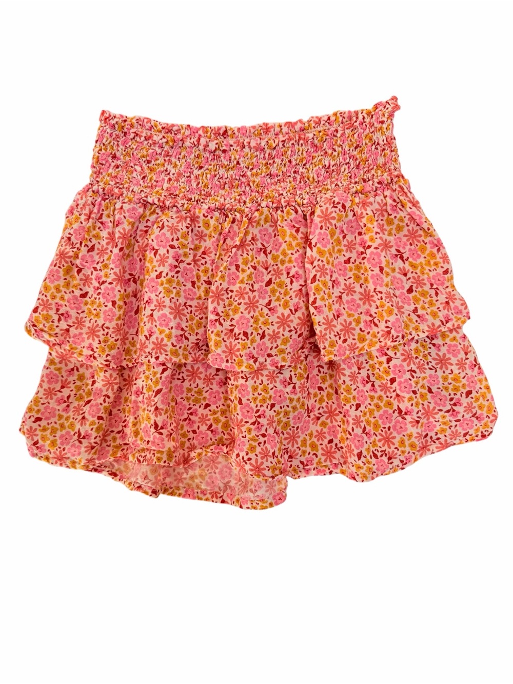 Cat & Jack Floral Tiered Skirt Size 5T Pink Summer New